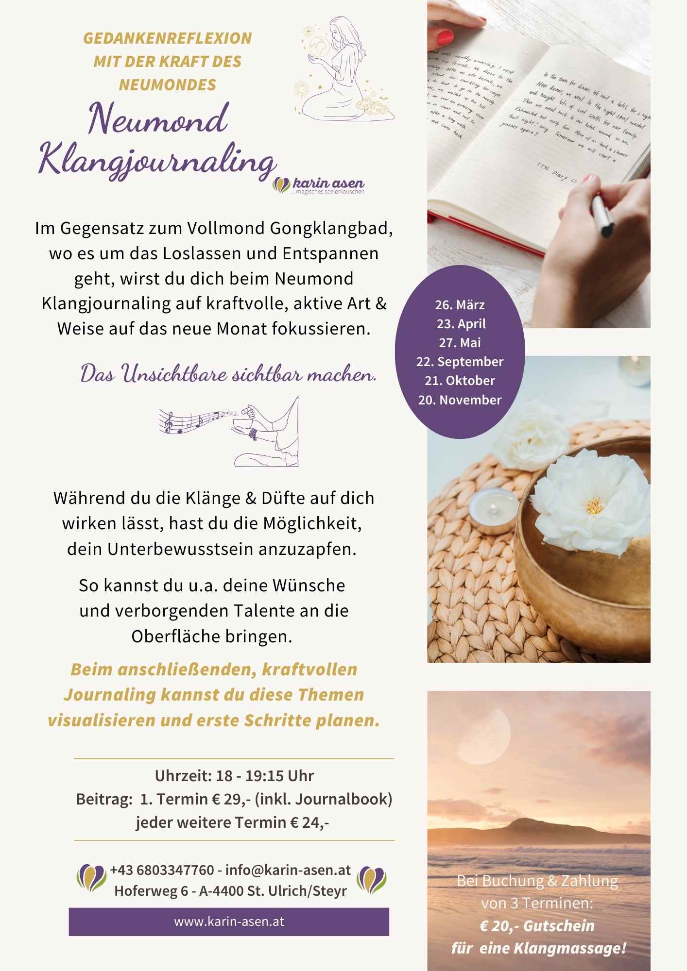 Neumond-Klangjournaling